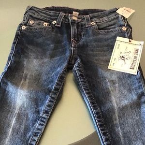 True Religion Buddha Girls Blue Denim Jeans Size 6